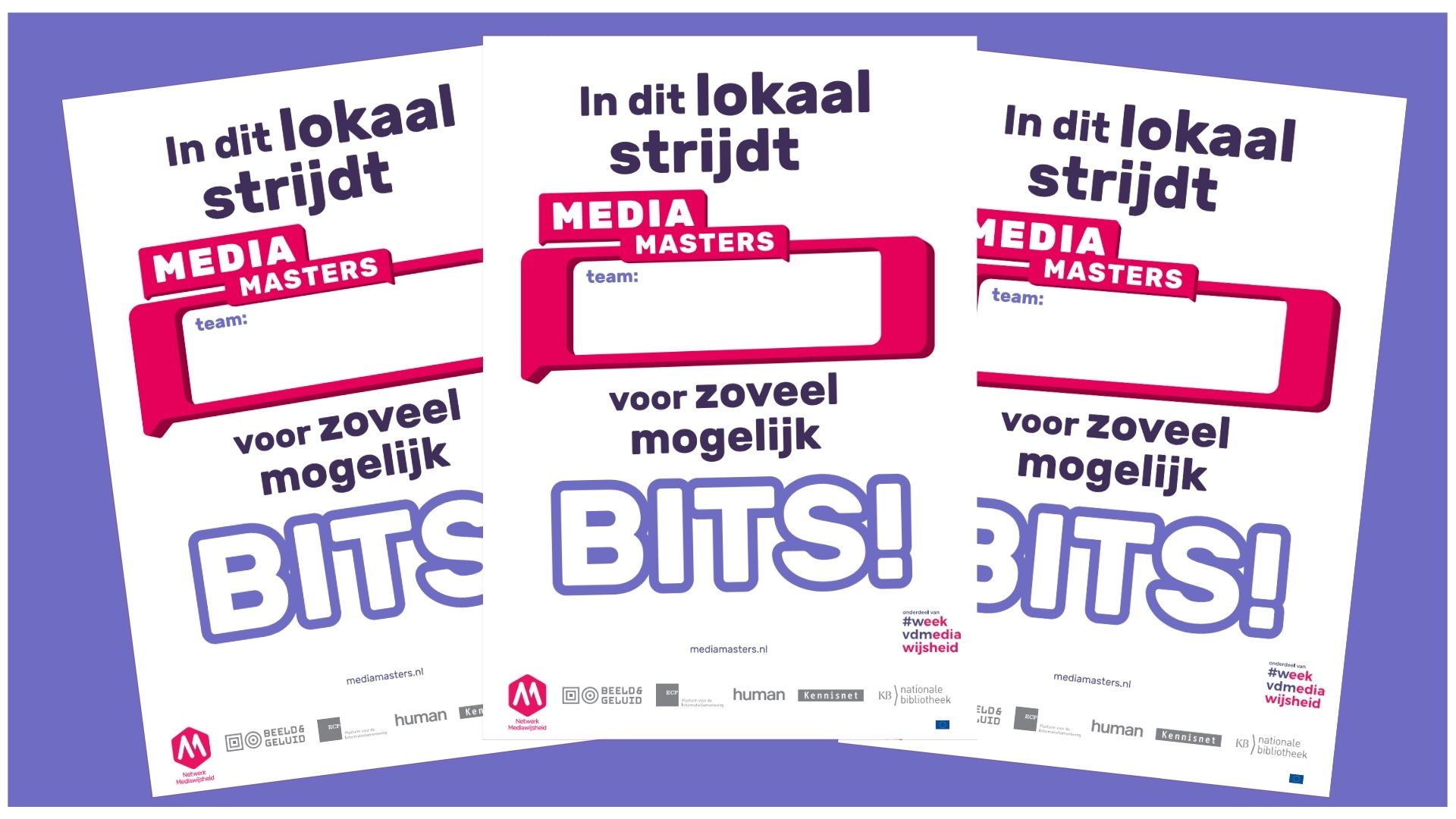 Klaar voor MediaMasters? Hang dan nu de poster op!